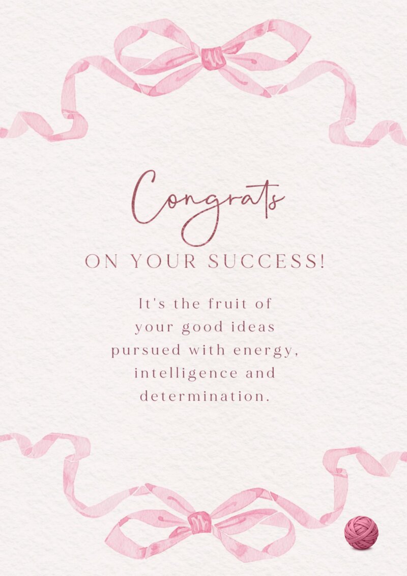 Congratulations card