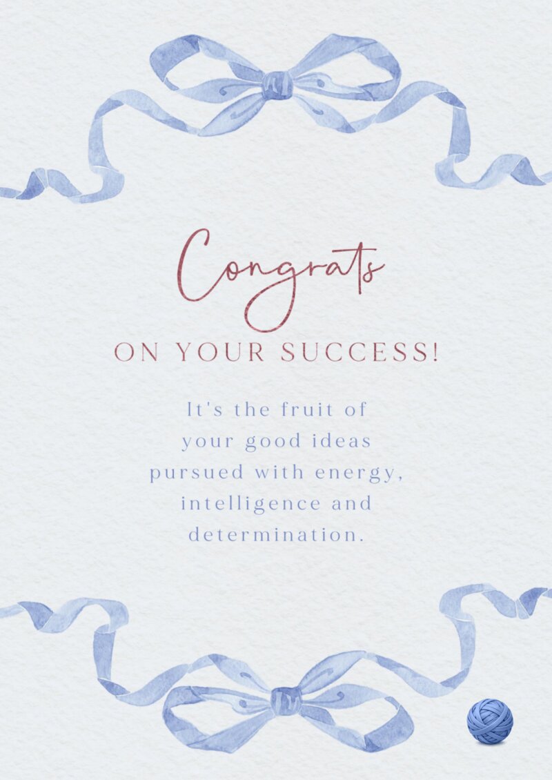 Congratulations card