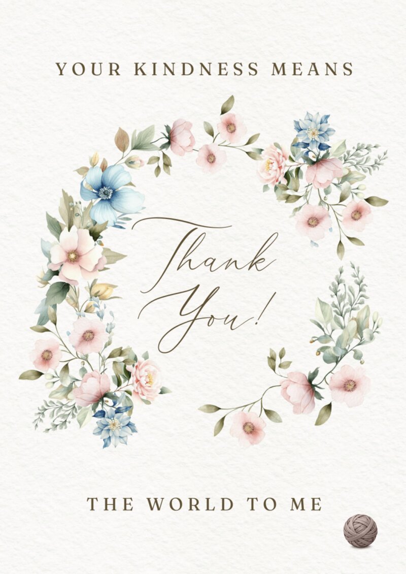 Thank you card