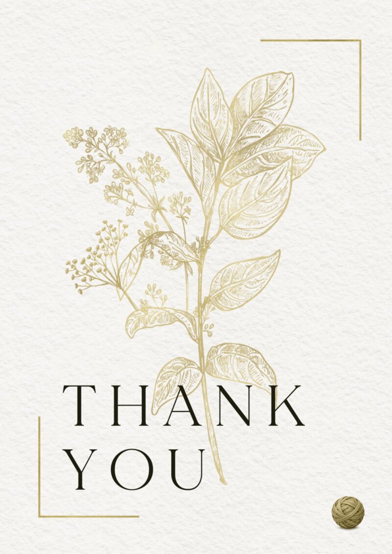 Thank you card